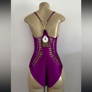 Vibrant Purple One-Piece Swimsuit